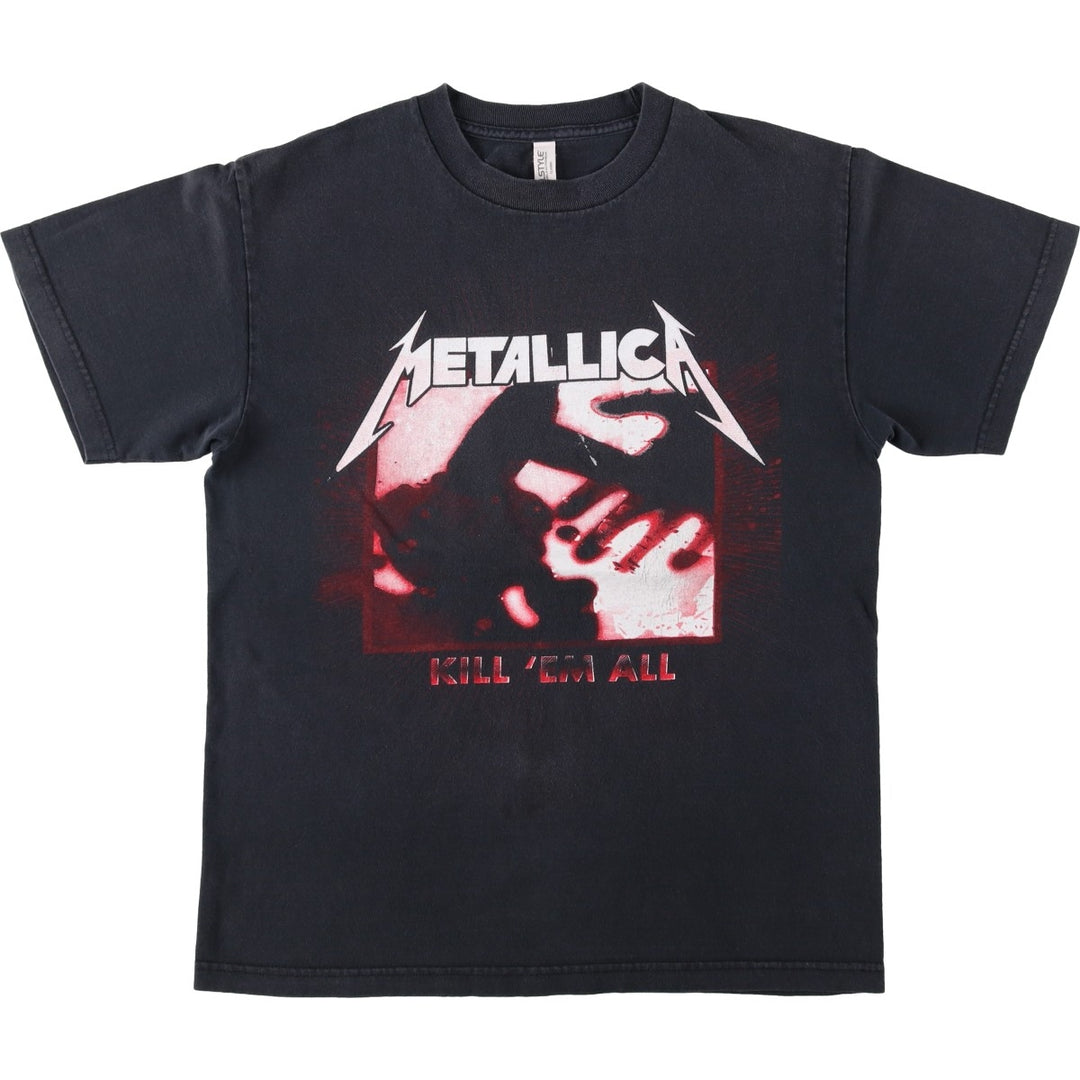 ALSTYLE METALLICA Band T-Shirt, Men's Size M cotton black type Vintage Second Hand