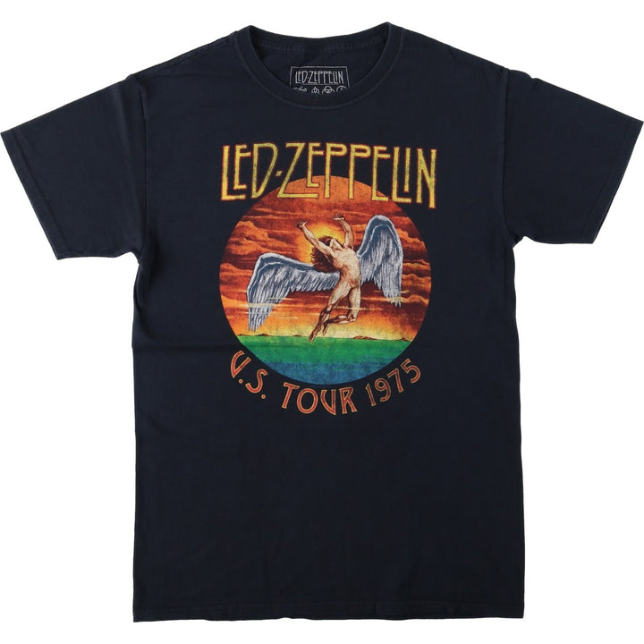Led Zeppelin Band T-shirt, Band T, Men's S size cotton black type Vintage Second Hand