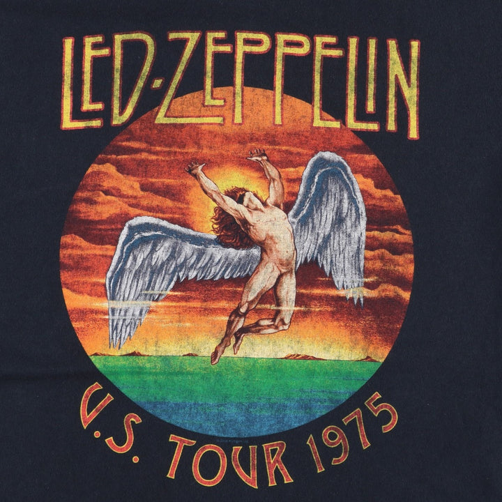 Led Zeppelin Band T-shirt, Band T, Men's S size cotton black type Vintage Second Hand