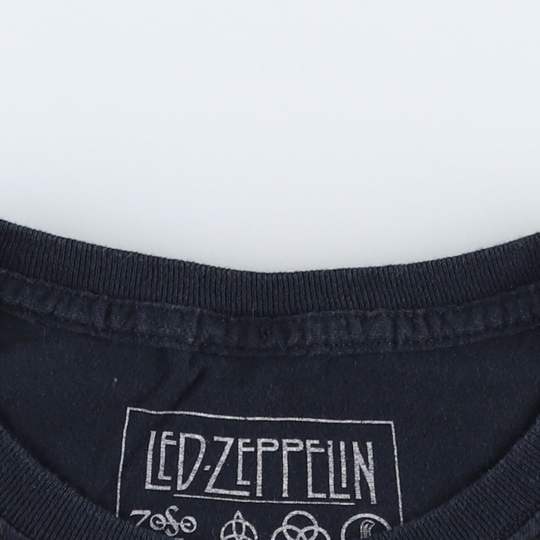 Led Zeppelin Band T-shirt, Band T, Men's S size cotton black type Vintage Second Hand