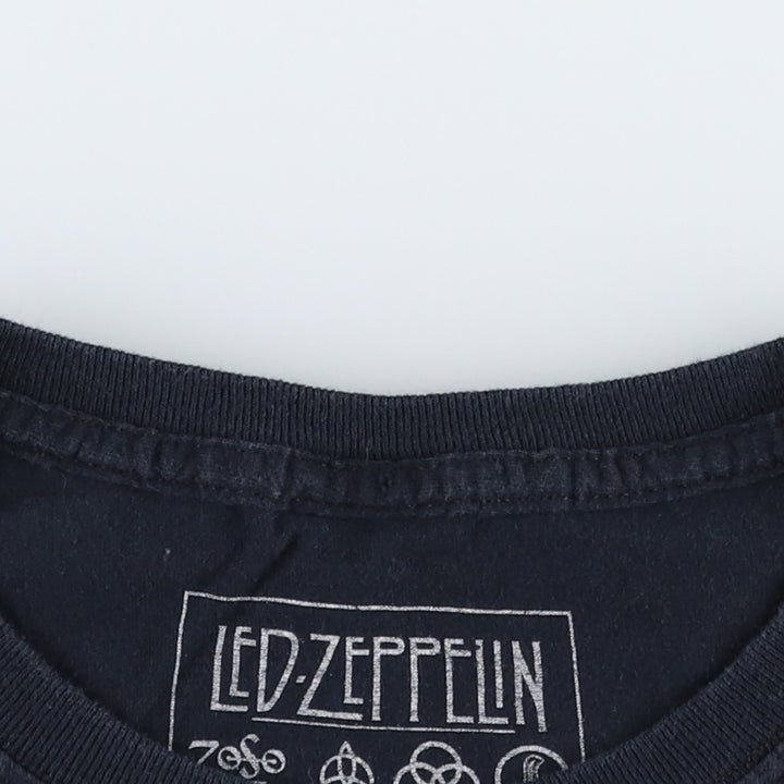 Led Zeppelin Band T-shirt, Band T, Men's S size cotton black type Vintage Second Hand