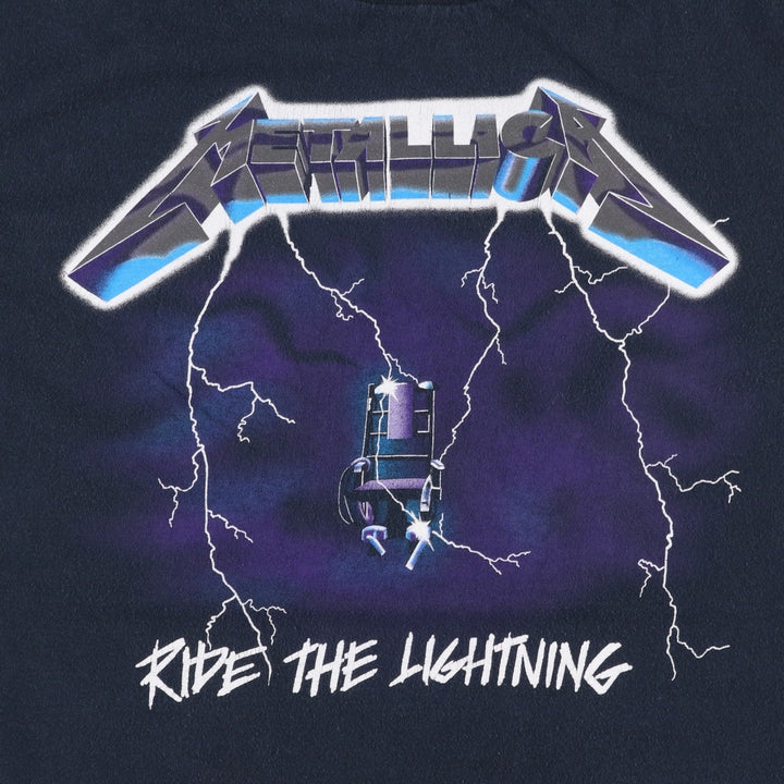 METALLICA Metallica Band T-shirt Band T Men's XL size cotton black type Vintage Second Hand