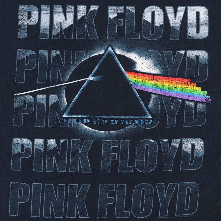 Gildan Pink Floyd Band T-Shirt, Men's XXL equivalent. cotton black type Vintage Second Hand