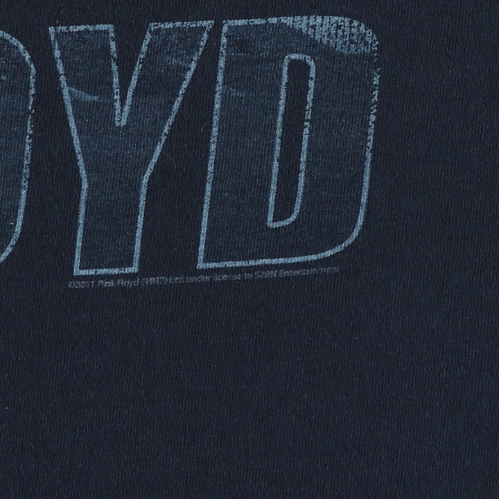Gildan Pink Floyd Band T-Shirt, Men's XXL equivalent. cotton black type Vintage Second Hand