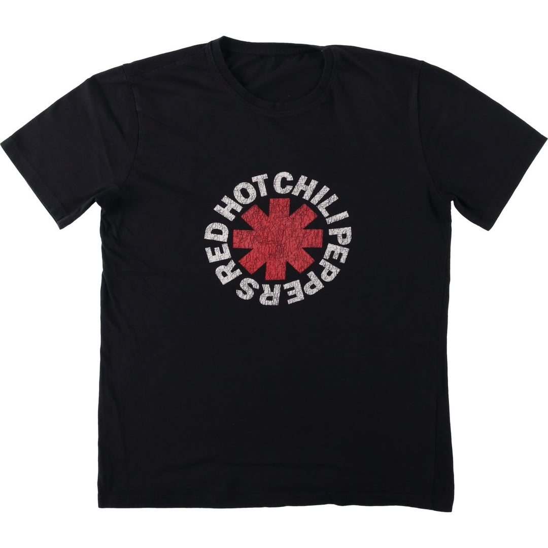 RED HOT CHILI PEPPERS Red Hot Chili Peppers Band T-shirt Band T Men's XL equivalent unclear black type Vintage Second Hand