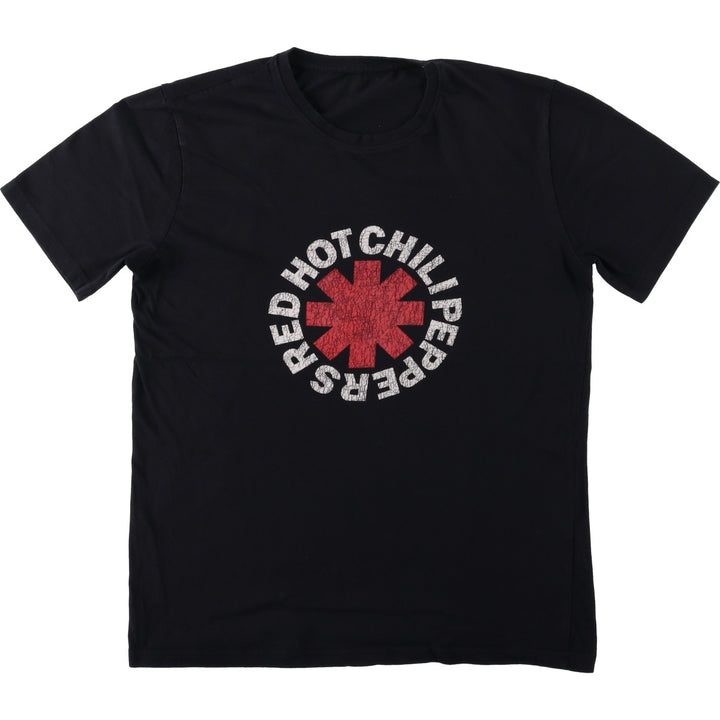 RED HOT CHILI PEPPERS Red Hot Chili Peppers Band T-shirt Band T Men's XL equivalent unclear black type Vintage Second Hand