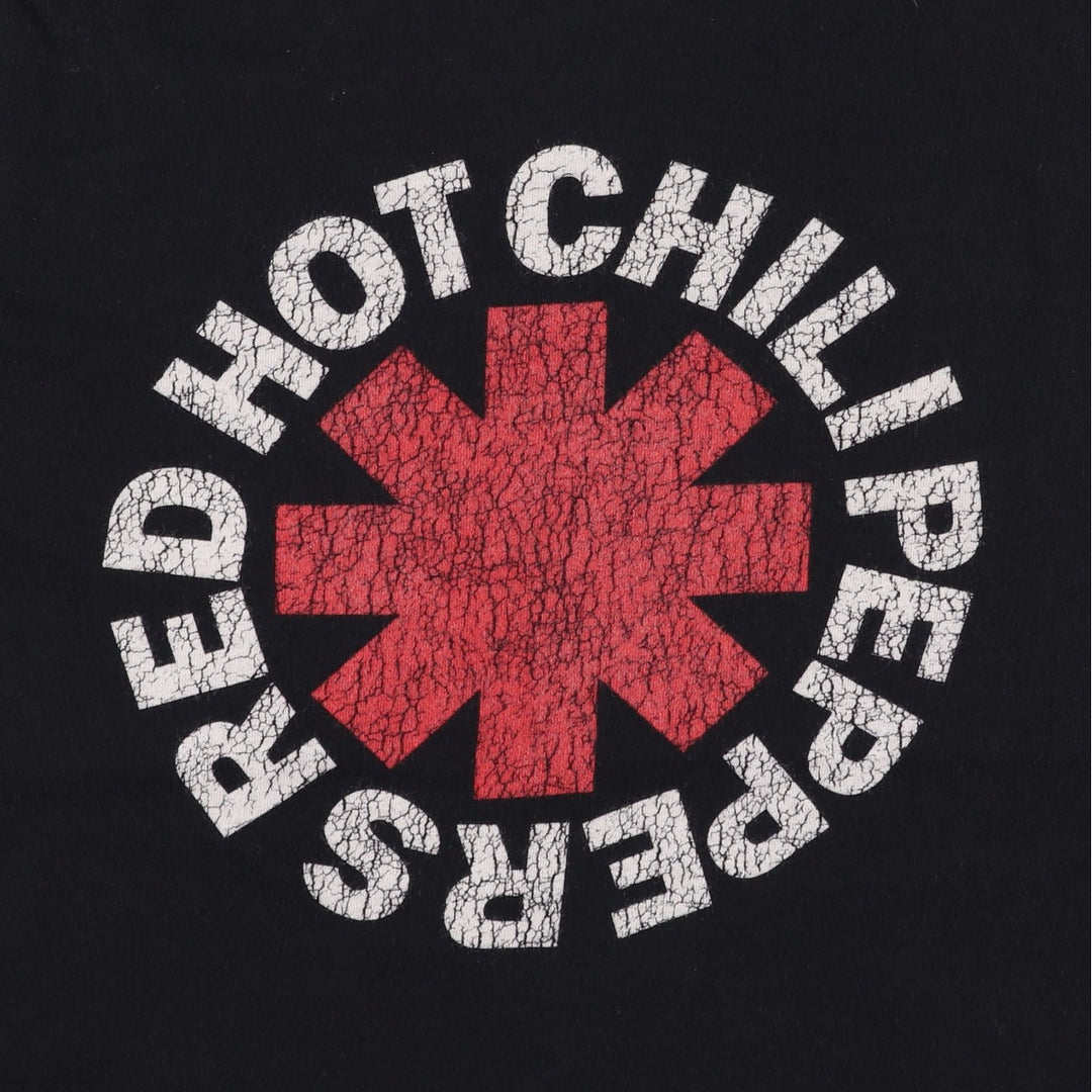 RED HOT CHILI PEPPERS Red Hot Chili Peppers Band T-shirt Band T Men's XL equivalent unclear black type Vintage Second Hand