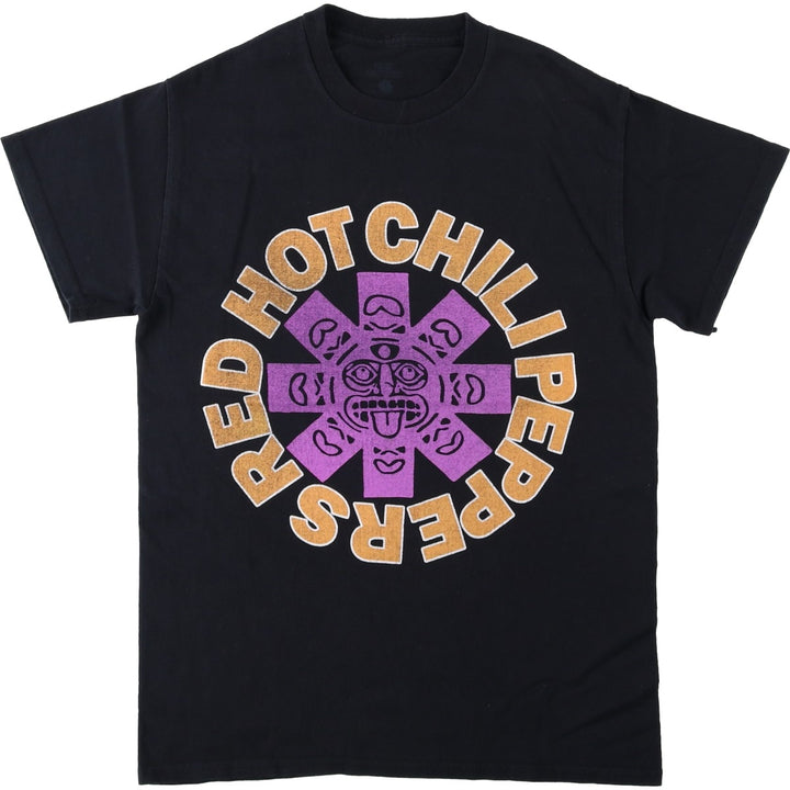 RED HOT CHILI PEPPERS Red Hot Chili Peppers Band T-shirt Band T Men's S equivalent cotton black type Vintage Second Hand