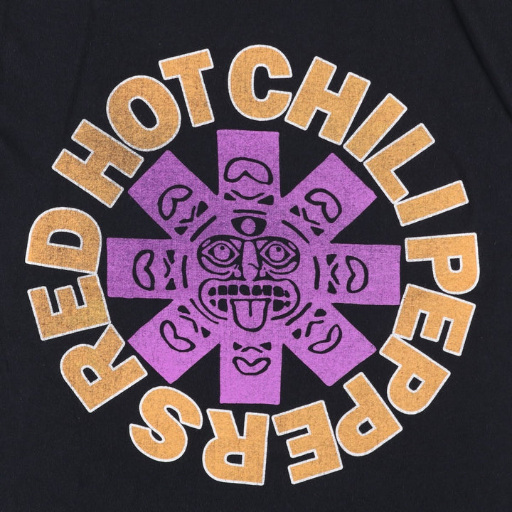 RED HOT CHILI PEPPERS Red Hot Chili Peppers Band T-shirt Band T Men's S equivalent cotton black type Vintage Second Hand