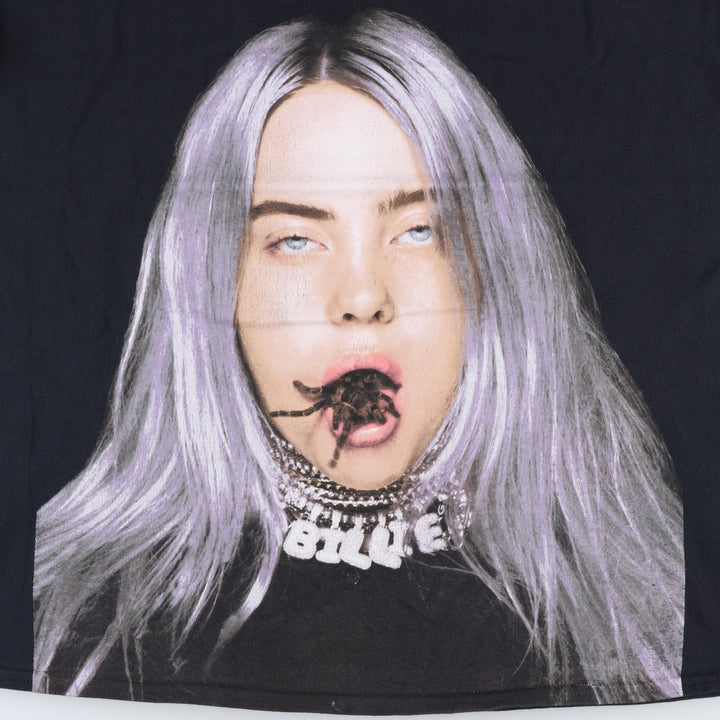 BILLIE EILISH Billie Eilish Band T-Shirt, Men's XL cotton black type Vintage Second Hand