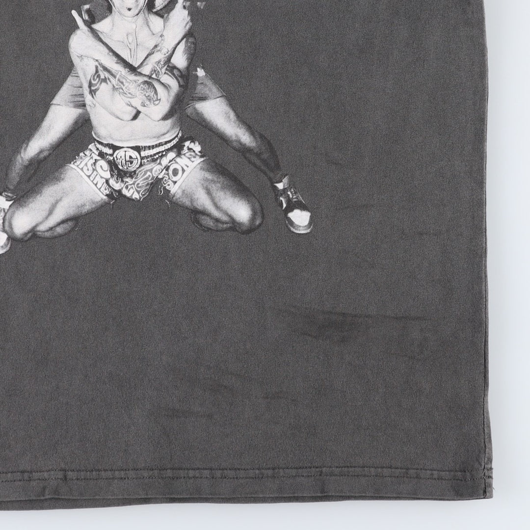 RED HOT CHILI PEPPERS Red Hot Chili Peppers Band T-shirt Band T Men's S equivalent cotton Charcoal Vintage Second Hand