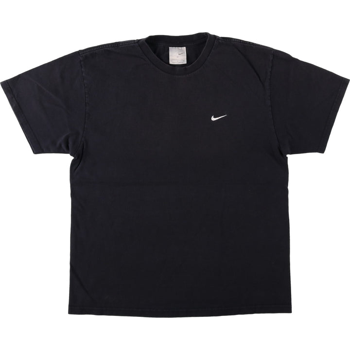 2000'S Nike T-shirt with one-point logo, made in Canada, men's size M equivalent. cotton black type Vintage Second Hand