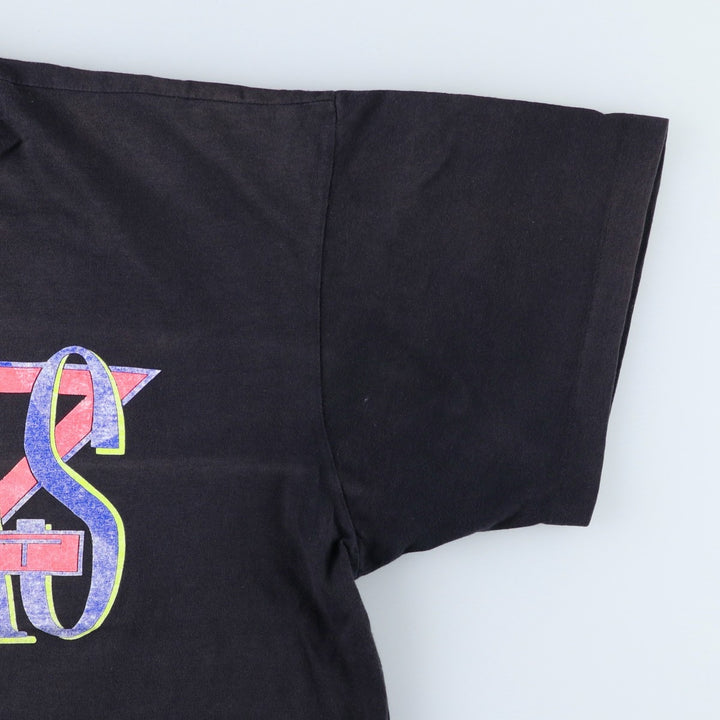 80s-90'S Adidas Sport Logo T-Shirt, Made in Australia, Men's Size L (approx.), Vintage cotton black type Vintage Second Hand