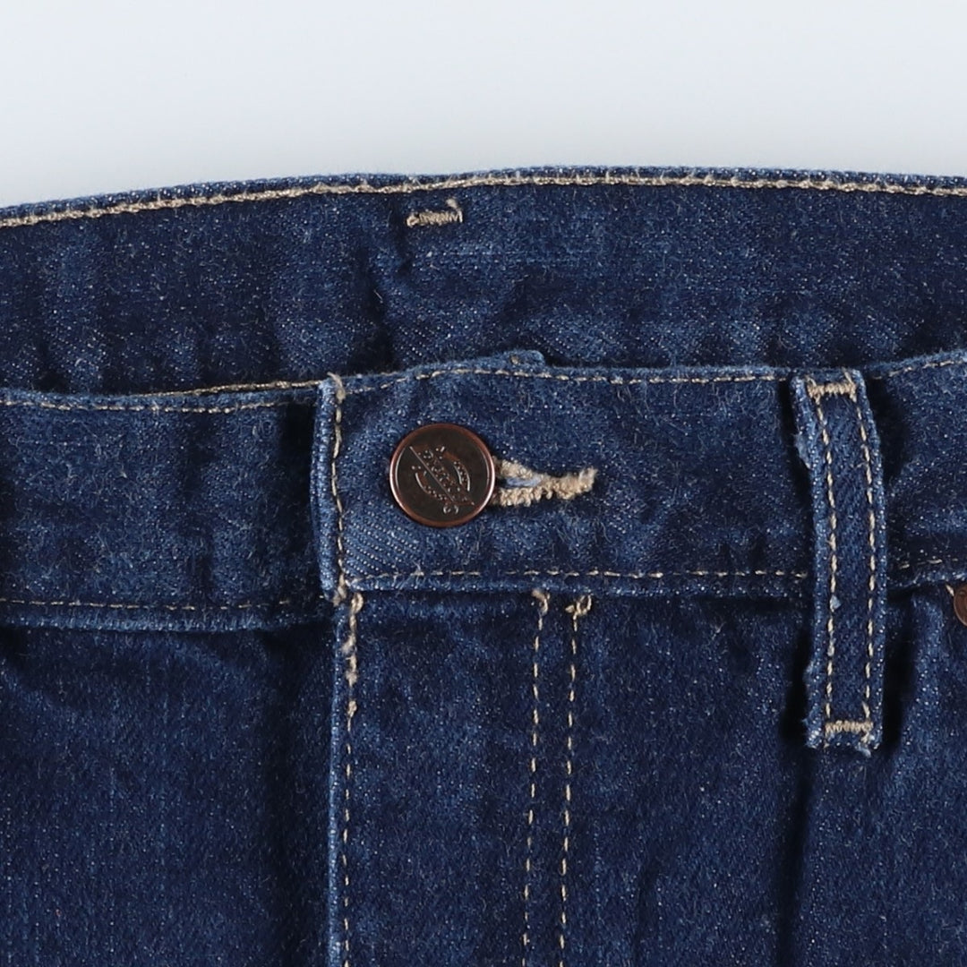 Dark navy Dickies denim painter pants, men's size W32 (approx.) cotton navy blue type Vintage Second Hand