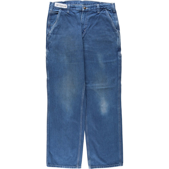 Carhartt Dungaree Fit Denim Painter Pants, Men's, W34 equivalent cotton blue type Vintage Second Hand