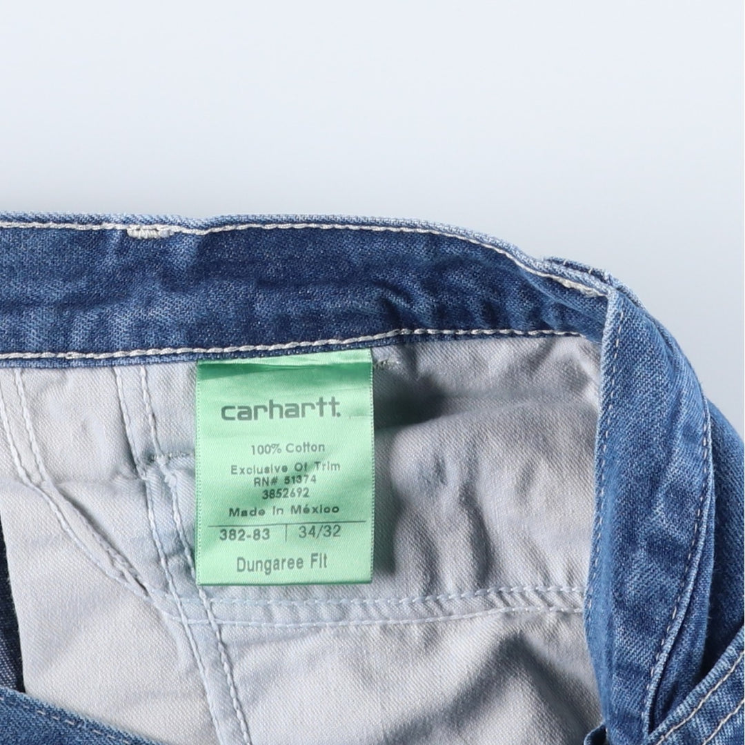 Carhartt Dungaree Fit Denim Painter Pants, Men's, W34 equivalent cotton blue type Vintage Second Hand