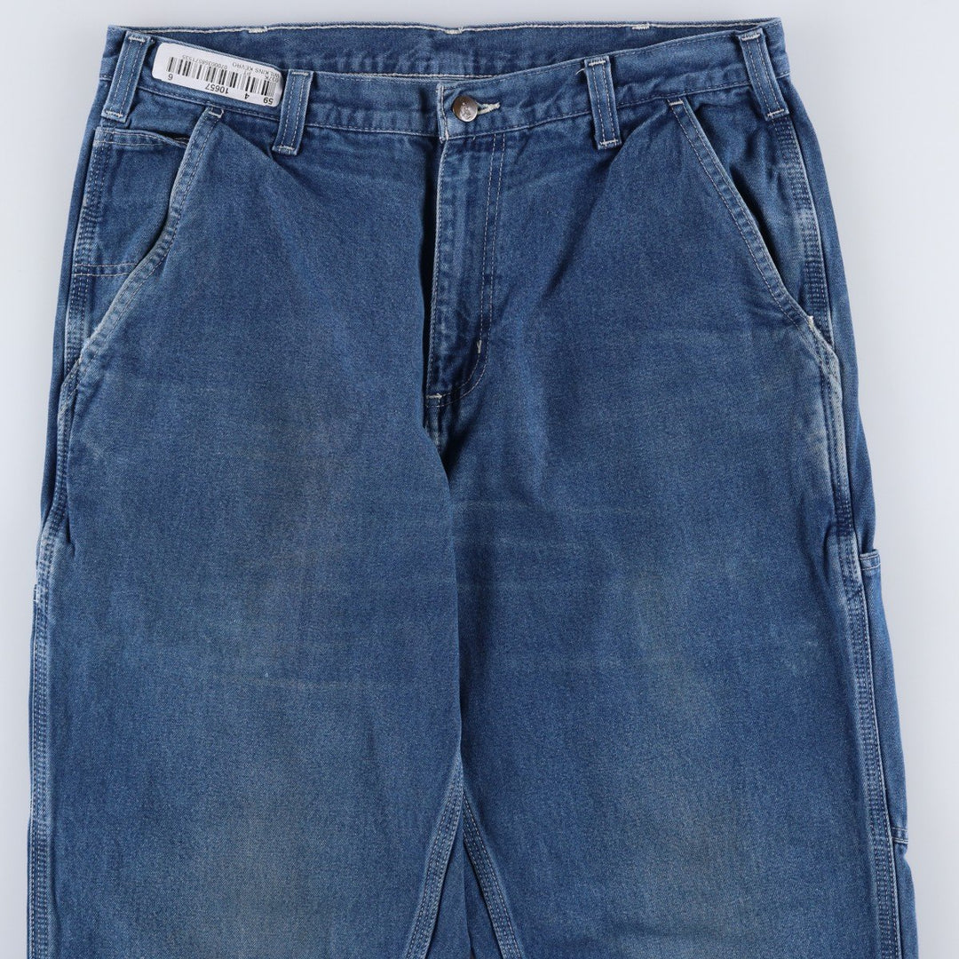 Carhartt Dungaree Fit Denim Painter Pants, Men's, W34 equivalent cotton blue type Vintage Second Hand