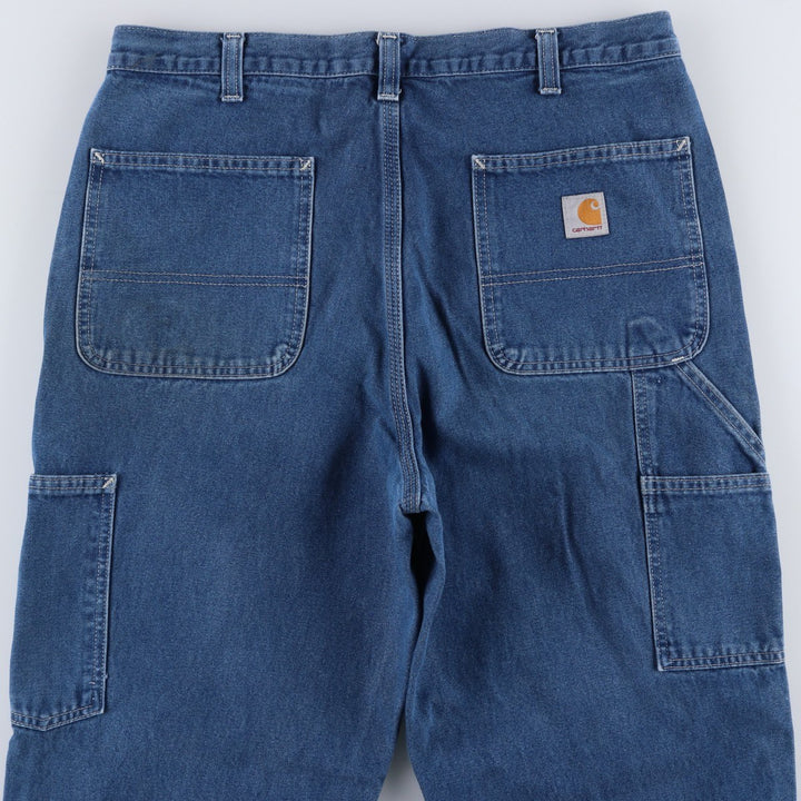 Carhartt Dungaree Fit Denim Painter Pants, Men's, W34 equivalent cotton blue type Vintage Second Hand