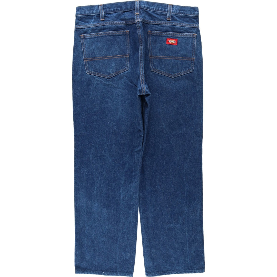 Dickies tapered denim pants for men, equivalent to W37 cotton blue type Vintage Second Hand