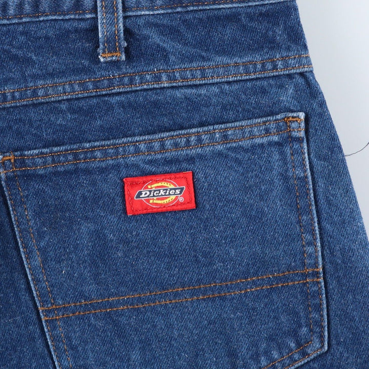 Dickies tapered denim pants for men, equivalent to W37 cotton blue type Vintage Second Hand