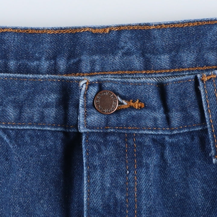 Dickies tapered denim pants for men, equivalent to W37 cotton blue type Vintage Second Hand