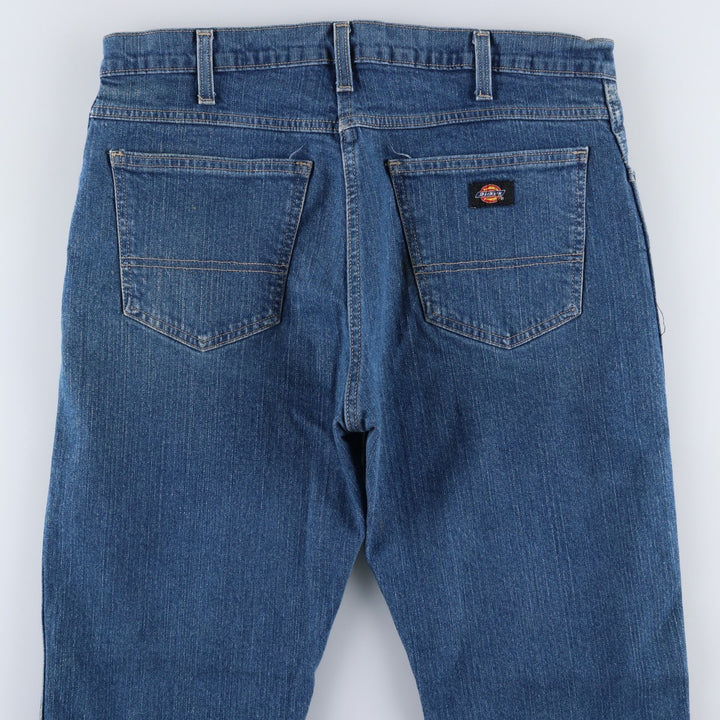 Dickies Regular Straight Denim Pants, Men's W36 (approx.) cotton blue type Vintage Second Hand