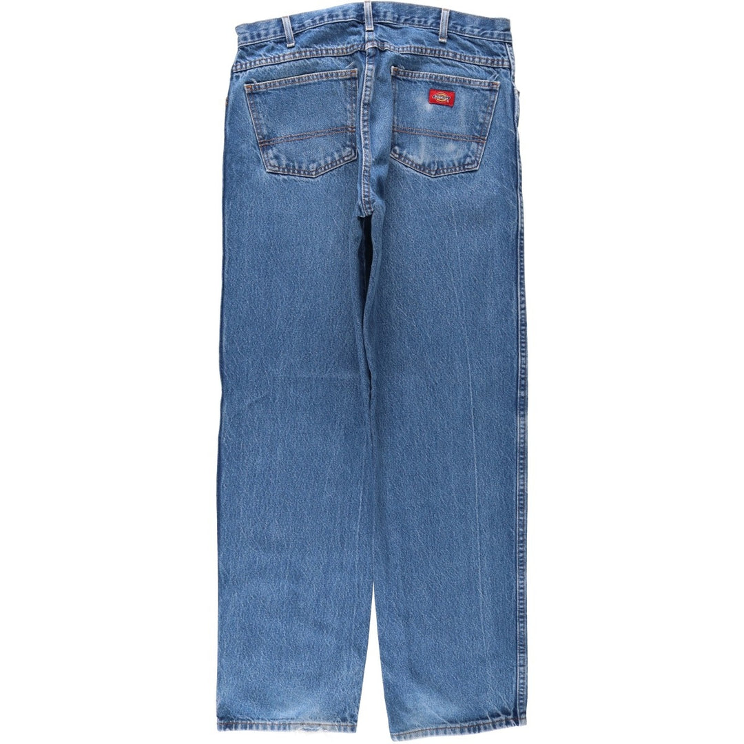Dickies tapered denim pants for men, equivalent to W34 cotton blue type Vintage Second Hand
