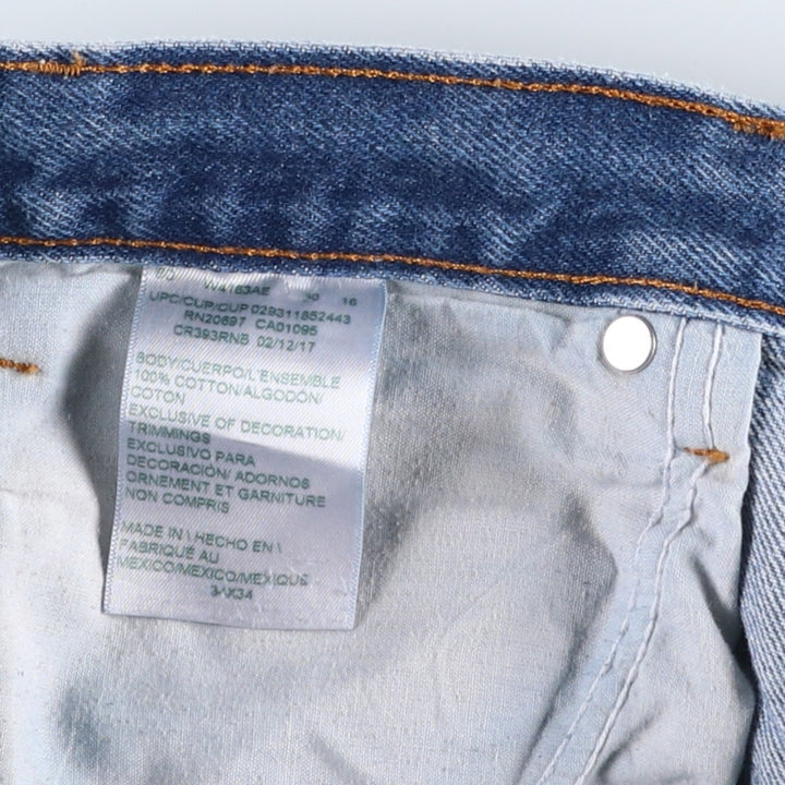 Dickies tapered denim pants for men, equivalent to W34 cotton blue type Vintage Second Hand