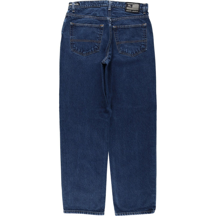 Ralph Lauren POLO JEANS COMPANY 67 Loose Fit Tapered Denim Pants, Men's Size W34 (approx.) cotton blue type Vintage Second Hand