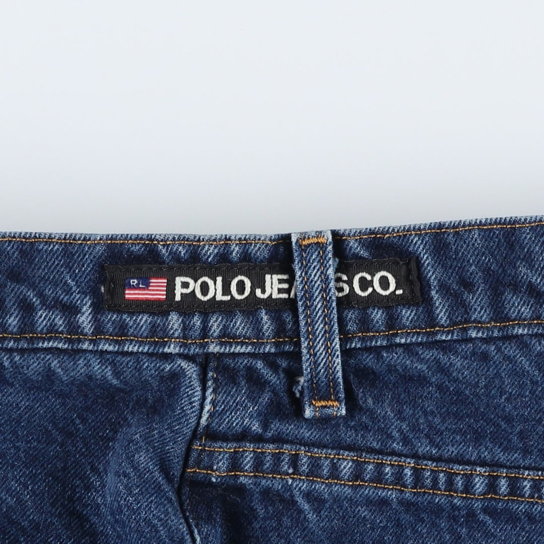 Ralph Lauren POLO JEANS COMPANY 67 Loose Fit Tapered Denim Pants, Men's Size W34 (approx.) cotton blue type Vintage Second Hand