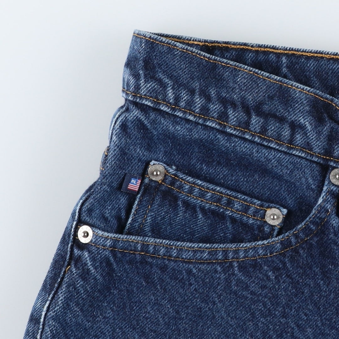 Ralph Lauren POLO JEANS COMPANY 67 Loose Fit Tapered Denim Pants, Men's Size W34 (approx.) cotton blue type Vintage Second Hand