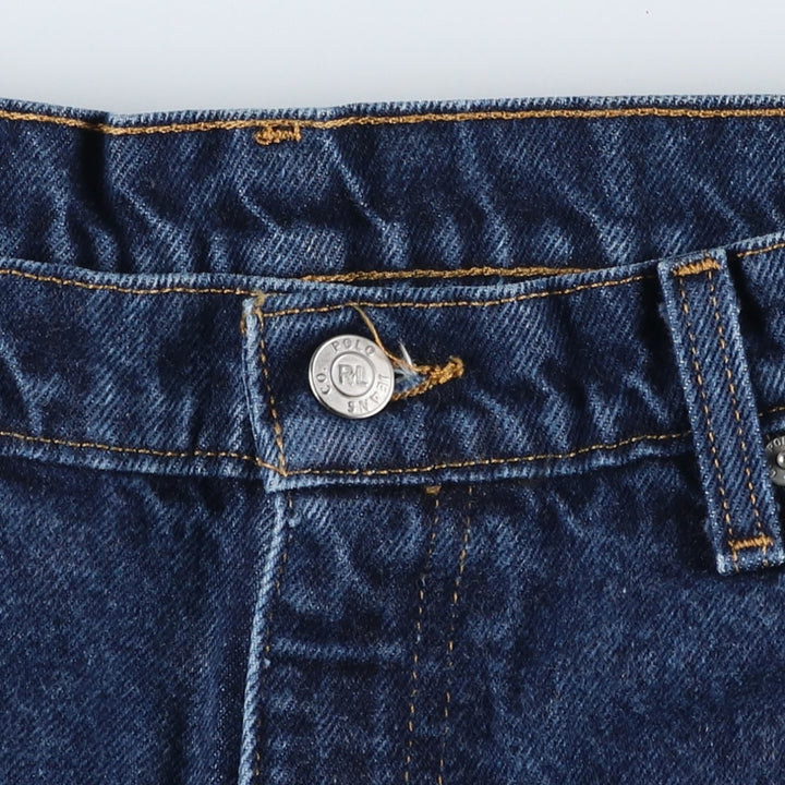 Ralph Lauren POLO JEANS COMPANY 67 Loose Fit Tapered Denim Pants, Men's Size W34 (approx.) cotton blue type Vintage Second Hand