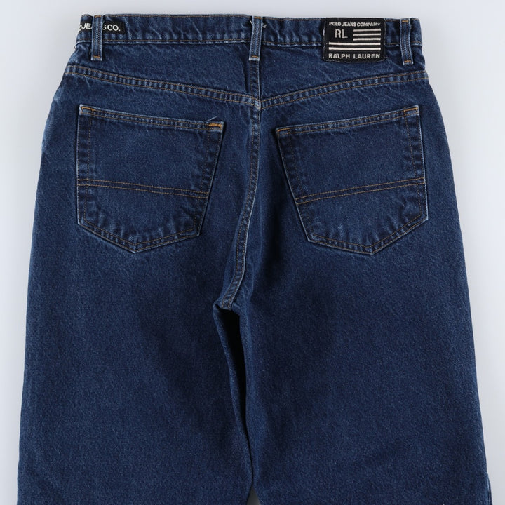 Ralph Lauren POLO JEANS COMPANY 67 Loose Fit Tapered Denim Pants, Men's Size W34 (approx.) cotton blue type Vintage Second Hand