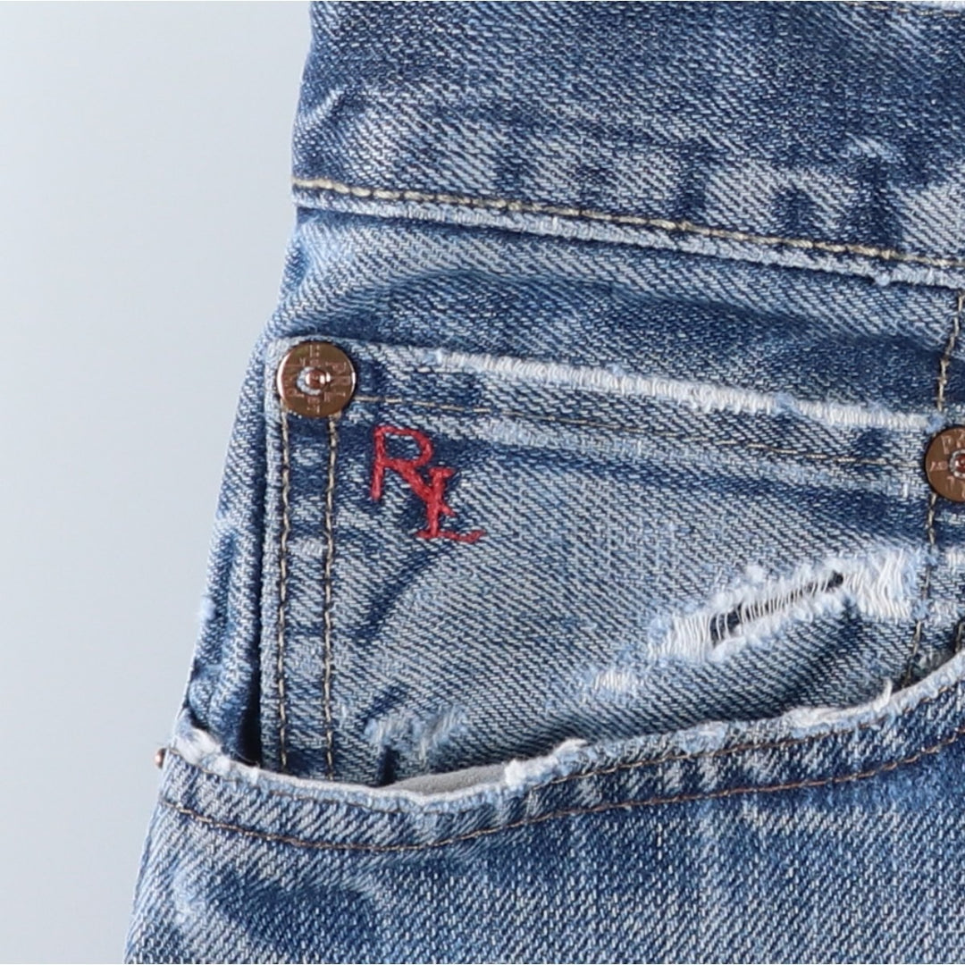 Ralph Lauren Polo Ralph Lauren Straight Denim Pants, Men's W35 (approx.) cotton blue type Vintage Second Hand