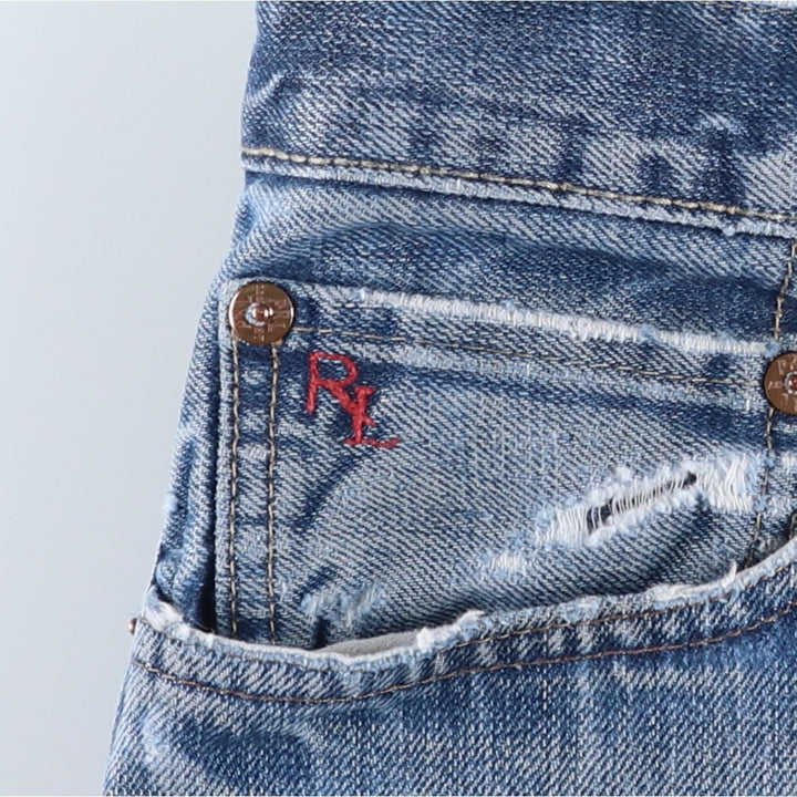 Ralph Lauren Polo Ralph Lauren Straight Denim Pants, Men's W35 (approx.) cotton blue type Vintage Second Hand