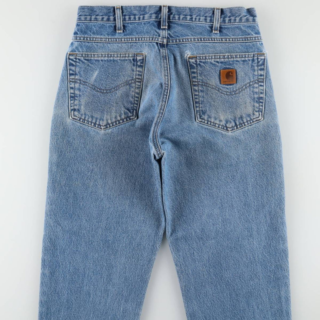 Carhartt Relaxed Fit Tapered Denim Pants for Men, W31 equivalent cotton blue type Vintage Second Hand