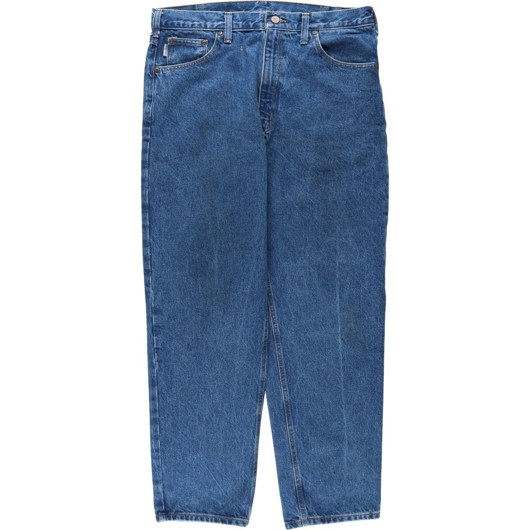 2000'S Carhartt Relaxed Fit Tapered Denim Pants, Men's Size 36 cotton blue type Vintage Second Hand