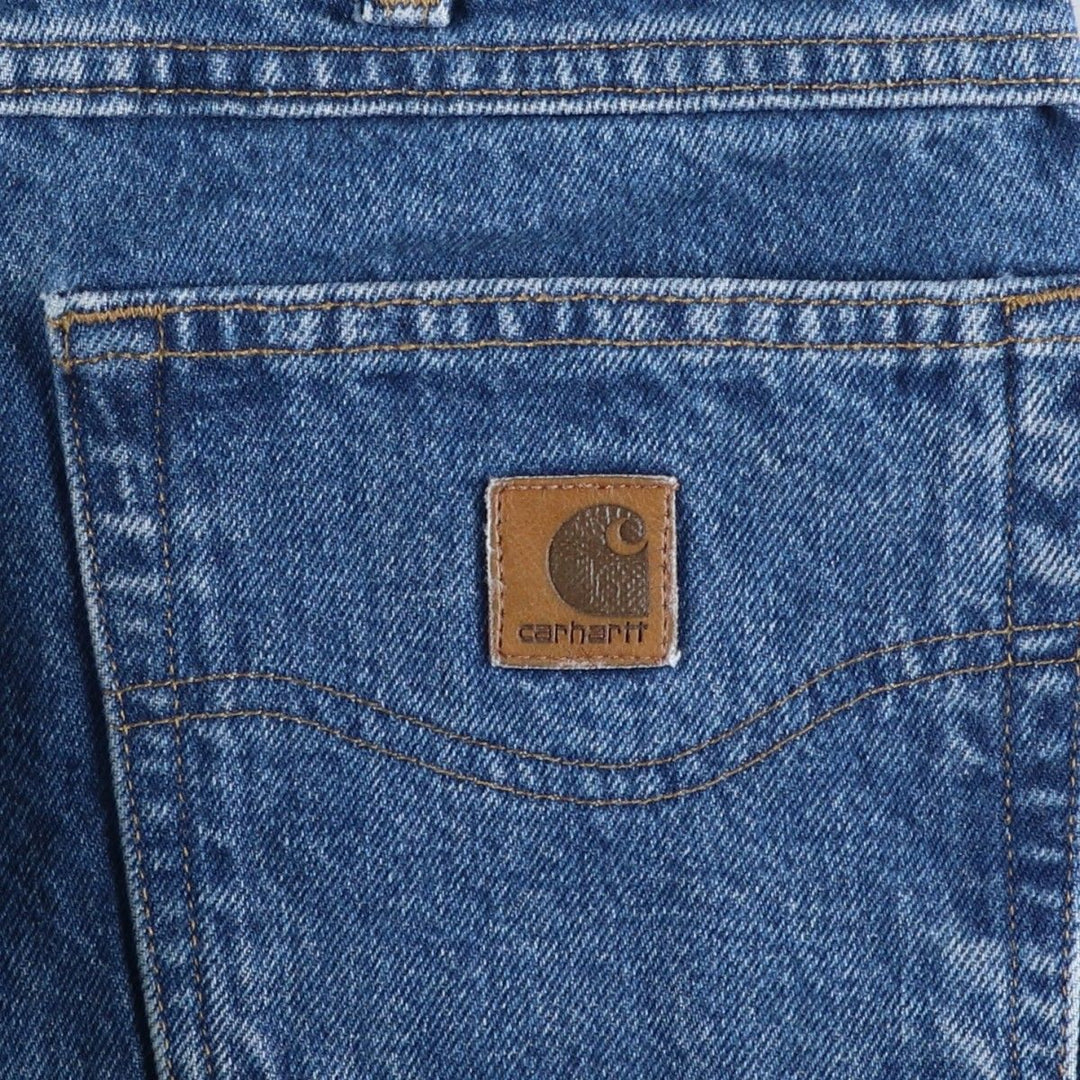 2000'S Carhartt Relaxed Fit Tapered Denim Pants, Men's Size 36 cotton blue type Vintage Second Hand
