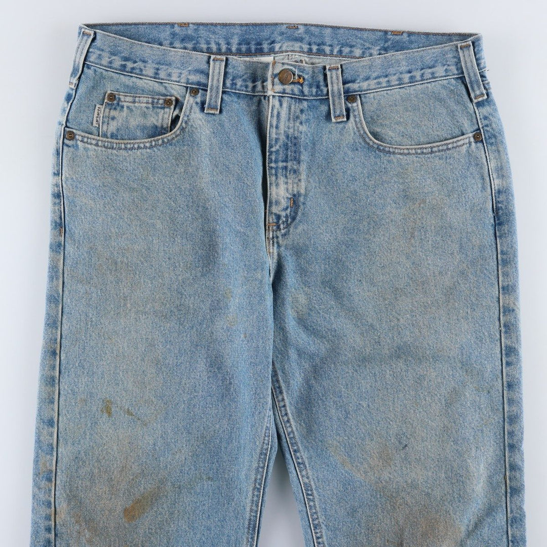 Carhartt Traditional FIT Tapered Denim Pants Men's W37 cotton blue type Vintage Second Hand