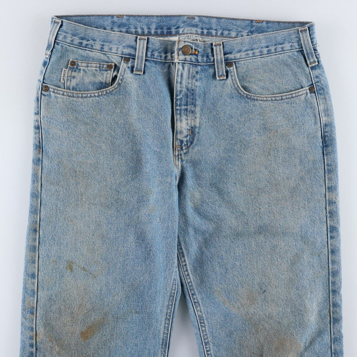 Carhartt Traditional FIT Tapered Denim Pants Men's W37 cotton blue type Vintage Second Hand