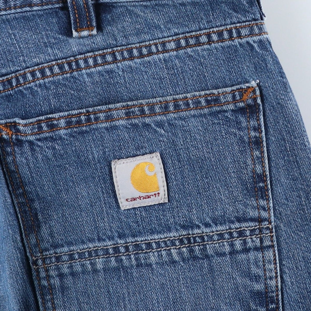 Carhartt Relaxed Fit Tapered Denim Pants for Men, W35 cotton blue type Vintage Second Hand