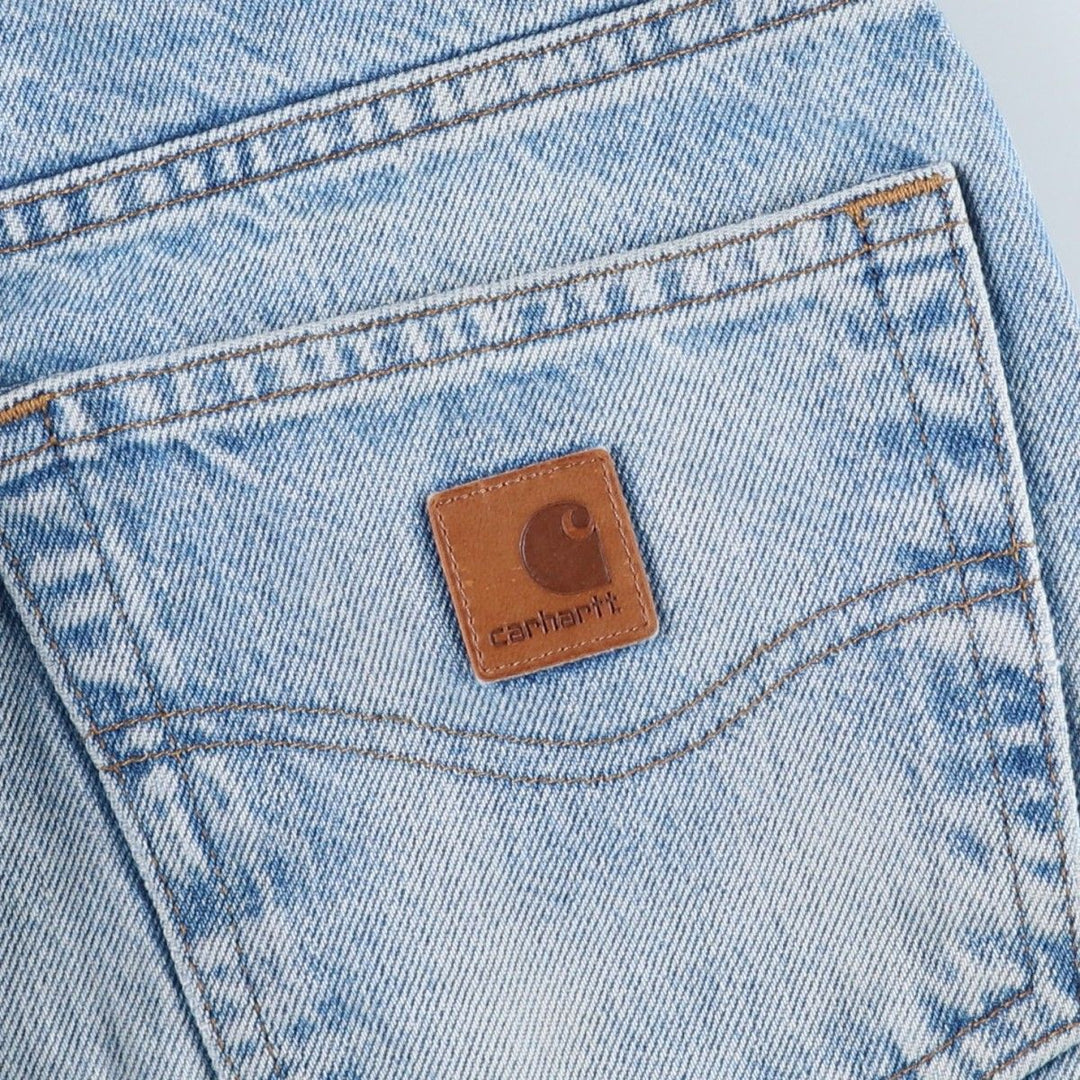 Carhartt Tapered Denim Pants for Men, W32 equivalent unclear blue type Vintage Second Hand