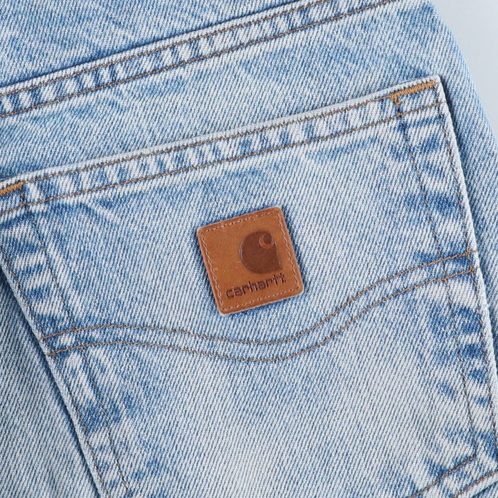 Carhartt Tapered Denim Pants for Men, W32 equivalent unclear blue type Vintage Second Hand