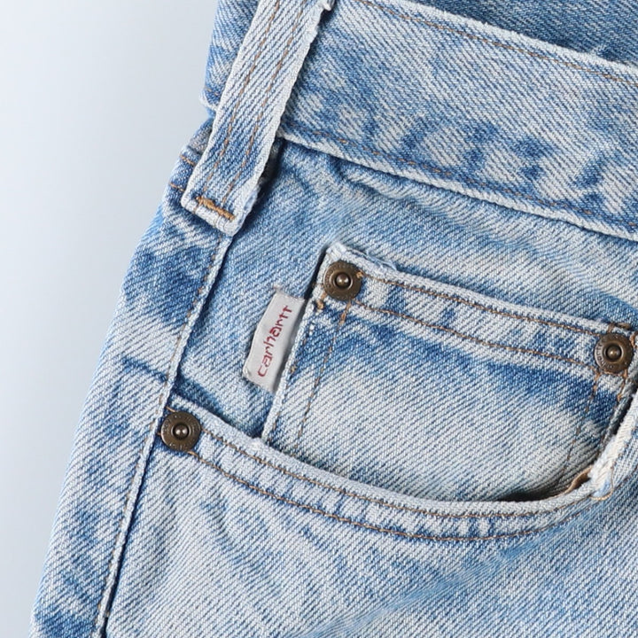 Carhartt Tapered Denim Pants for Men, W32 equivalent unclear blue type Vintage Second Hand