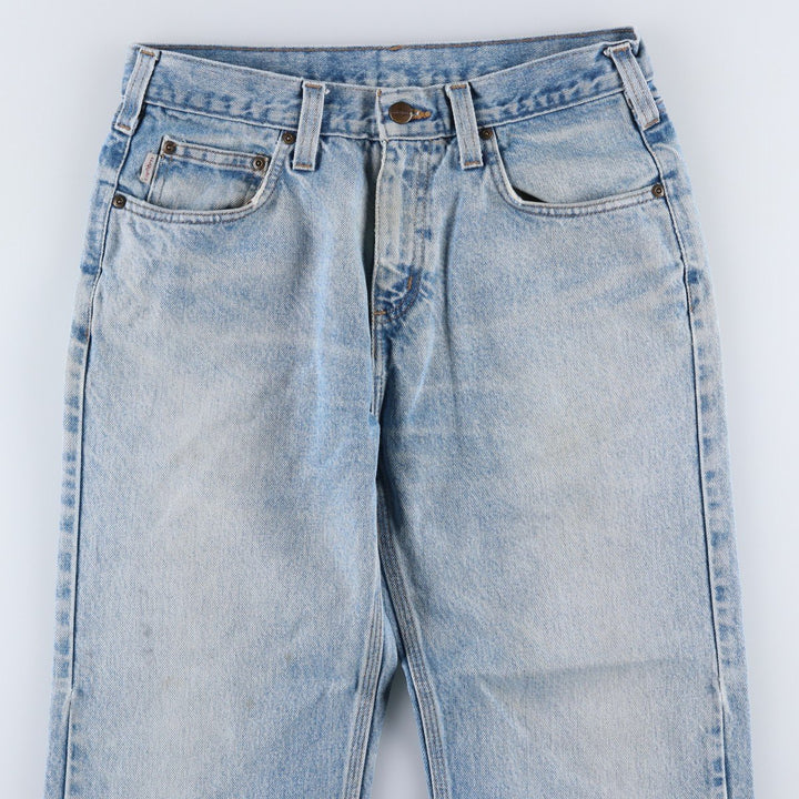 Carhartt Tapered Denim Pants for Men, W32 equivalent unclear blue type Vintage Second Hand