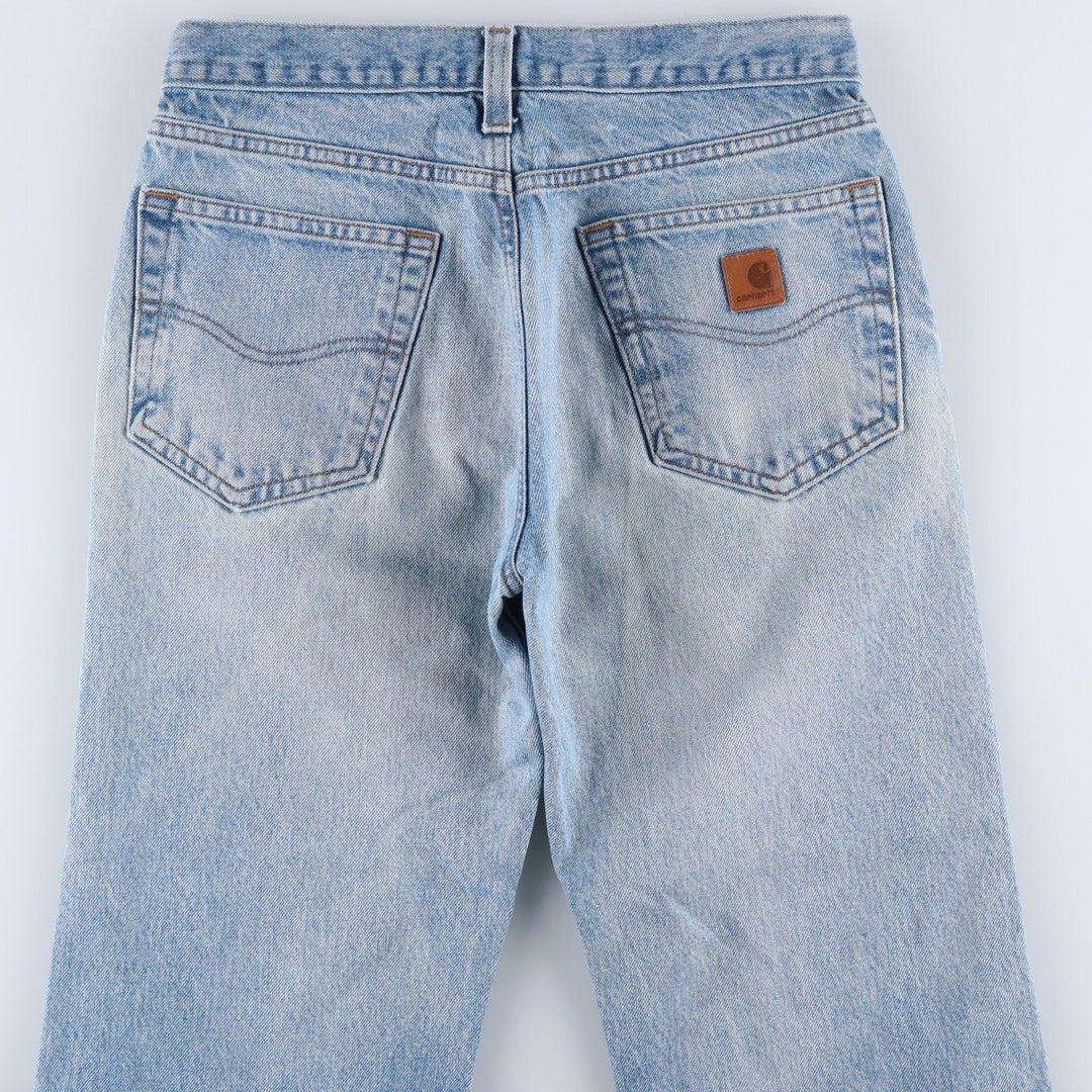 Carhartt Tapered Denim Pants for Men, W32 equivalent unclear blue type Vintage Second Hand