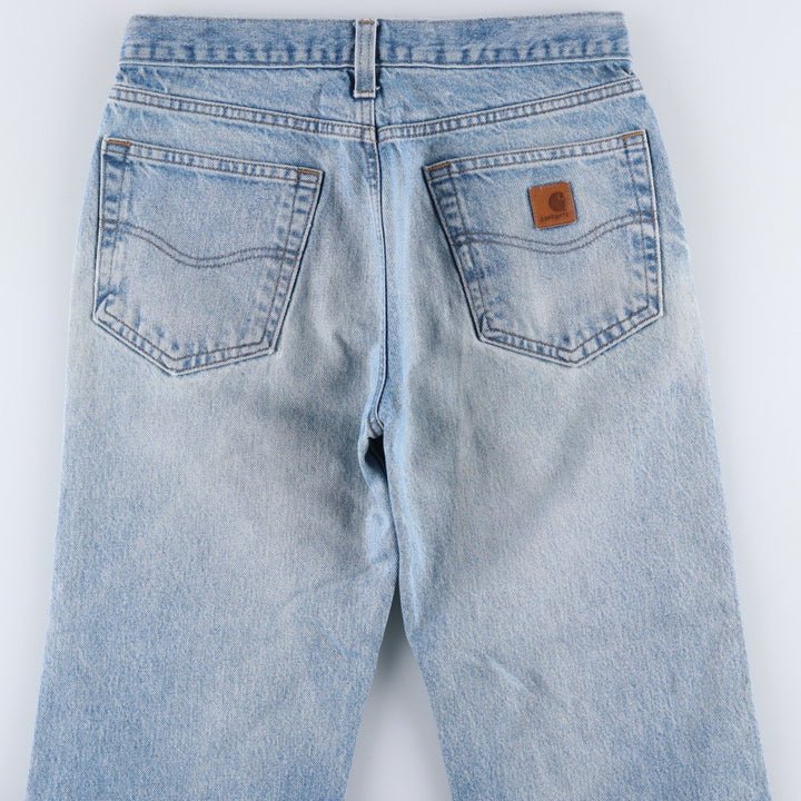 Carhartt Tapered Denim Pants for Men, W32 equivalent unclear blue type Vintage Second Hand