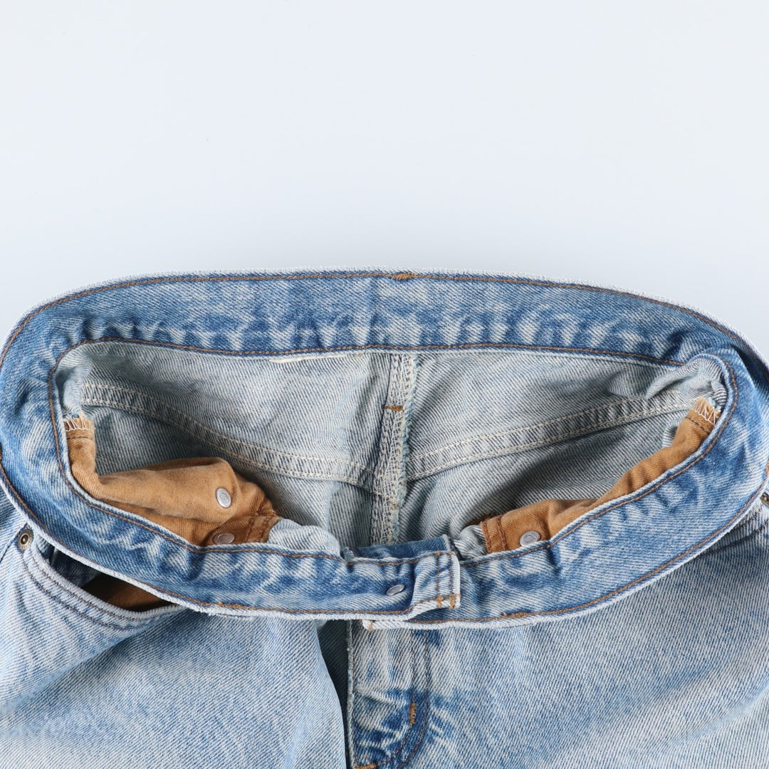 Carhartt Tapered Denim Pants for Men, W32 equivalent unclear blue type Vintage Second Hand