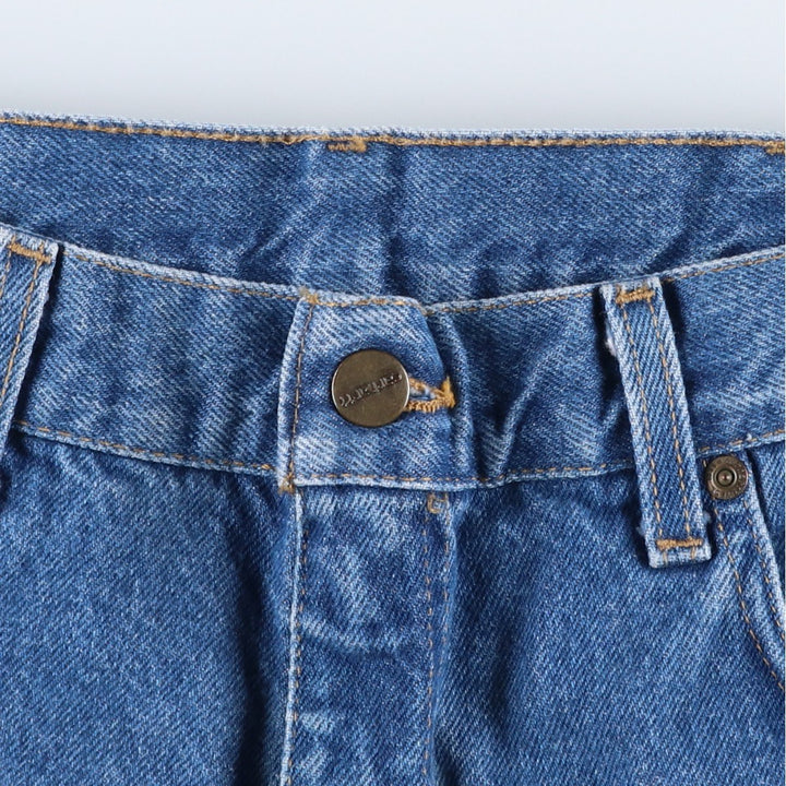 00'S Carhartt tapered denim pants for men, W33 equivalent cotton blue type Vintage Second Hand