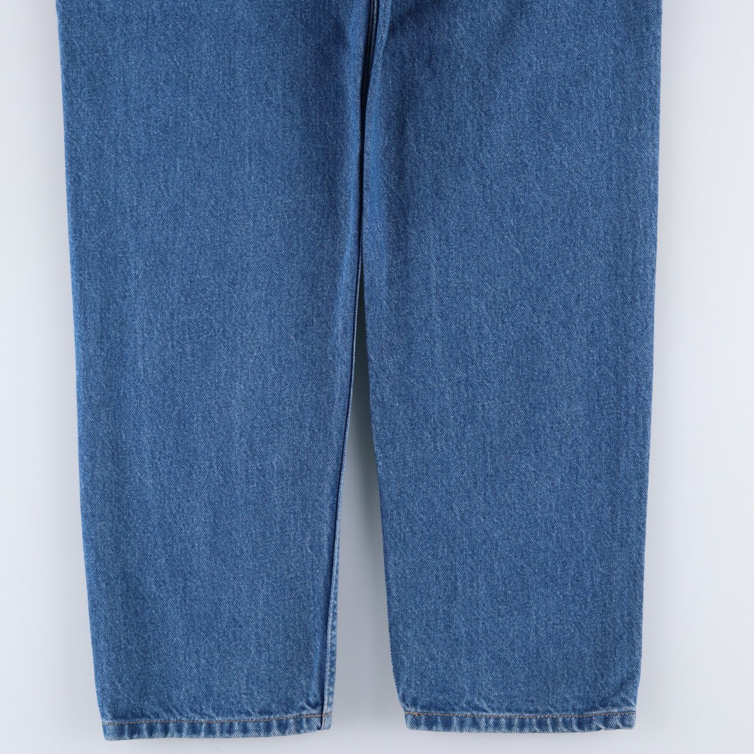 00'S Carhartt tapered denim pants for men, W33 equivalent cotton blue type Vintage Second Hand